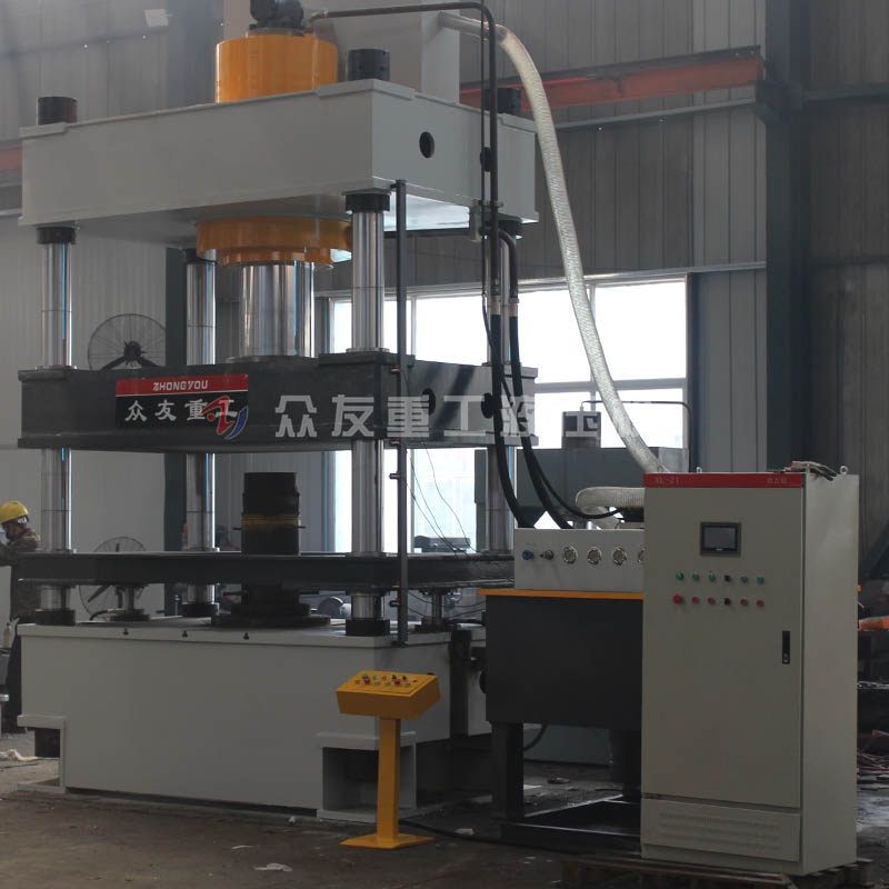 600噸四柱硅酸蓋板油壓機 600T防火板成型油壓機