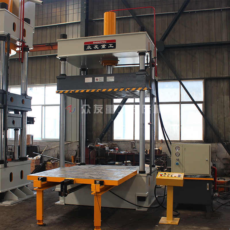 100噸移動工作臺四柱油壓機 100T金屬拉伸成型油壓