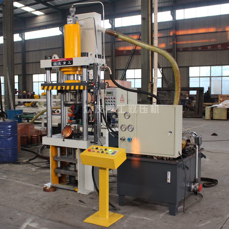 80噸壓銅壺液壓墊拉伸四柱油壓機80T金屬成型油壓