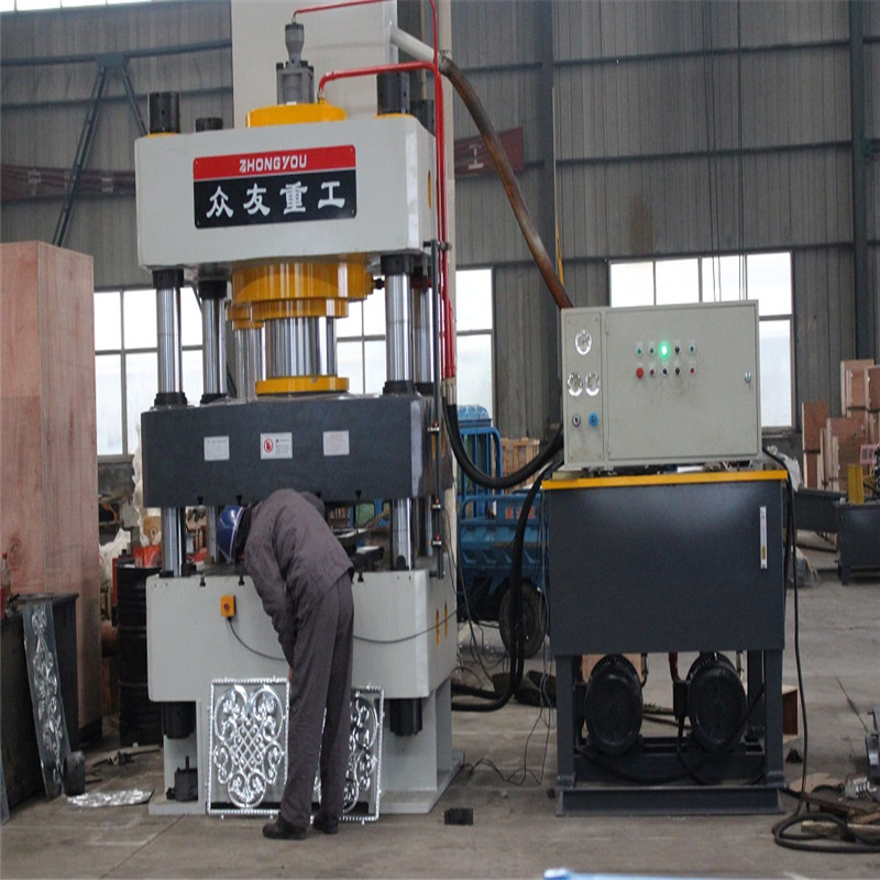 500噸壓花切花三梁四柱液壓機