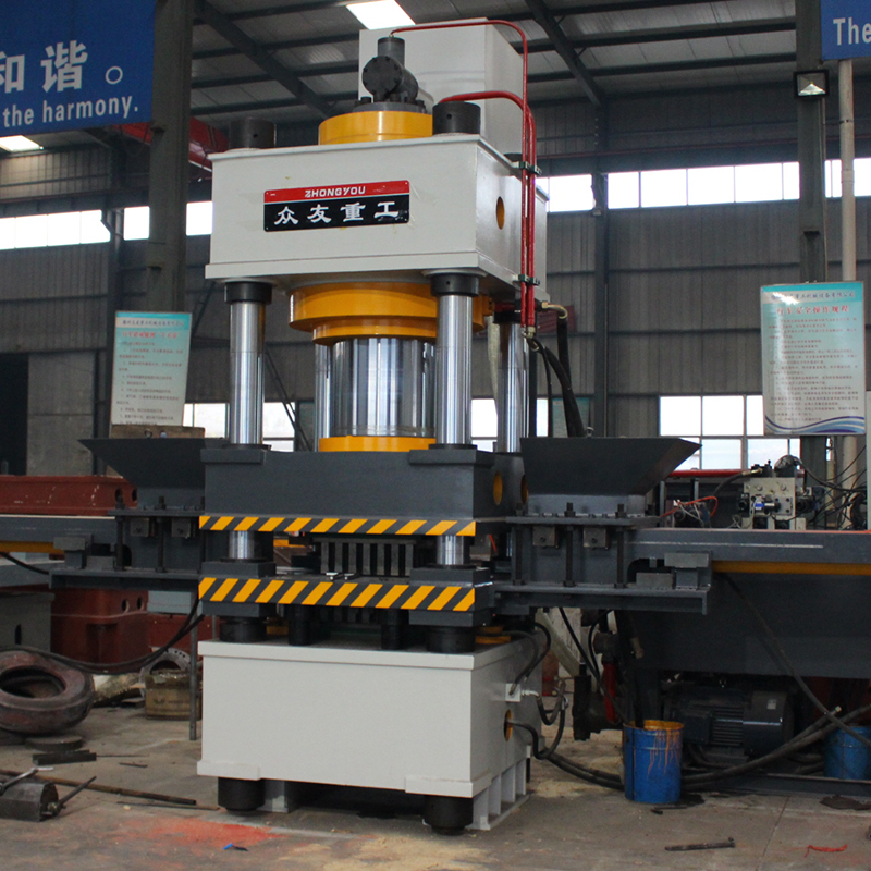 630噸雙色魚餌壓塊液壓機