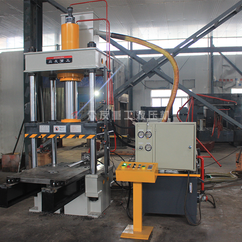 100噸帶移動工作臺成型四柱液壓機