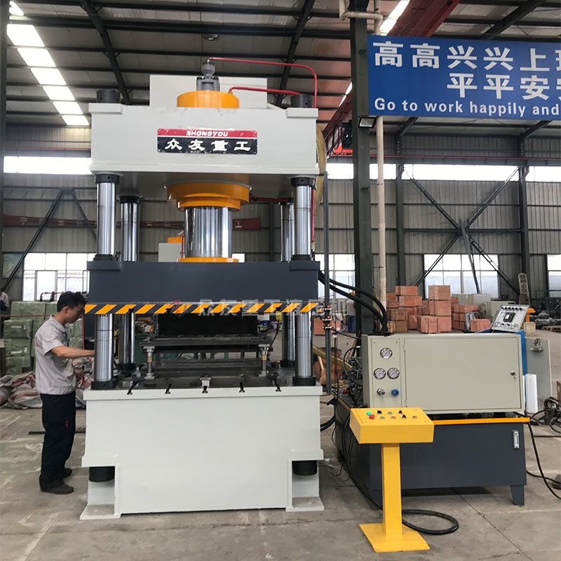 315噸縫紉機腿型成型四柱液壓機